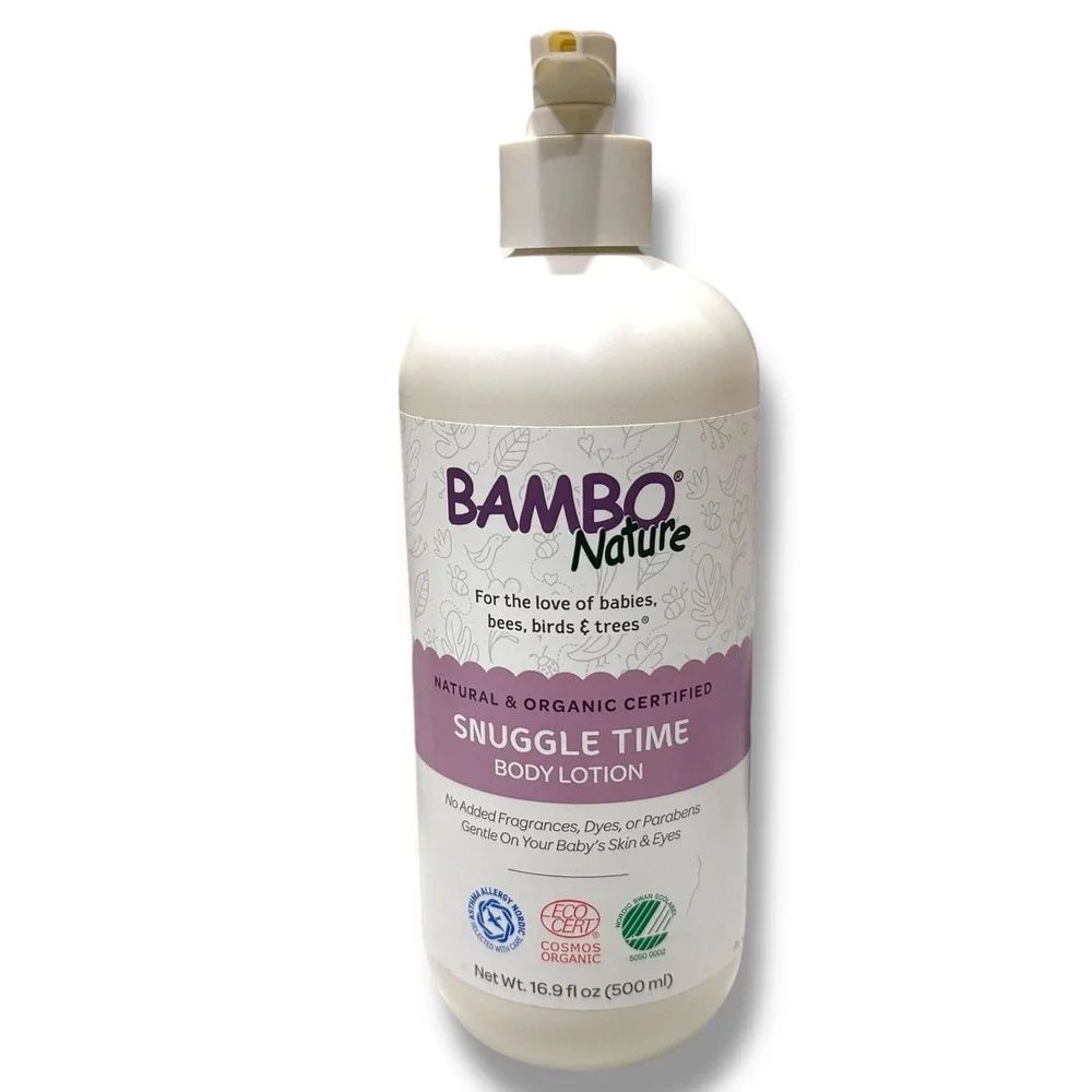 Bambo Nature Snuggle Time Body Lotion Natural Organic Gentle Baby Skin 16.9 floz